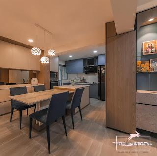 Getting Our First Home Journey 3 - 4 room BTO Renovation during covid19 in year 2020 with Swiss Interior Hosen Gan 1 diningroom