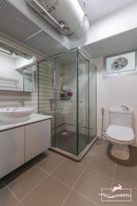 bathroom with aos storage heater bathroom with aos storage heater