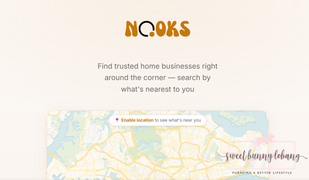 Discover Singapore's Home-Based Businesses with Nooks.sg 2 Screenshot 2026 06 14 210700